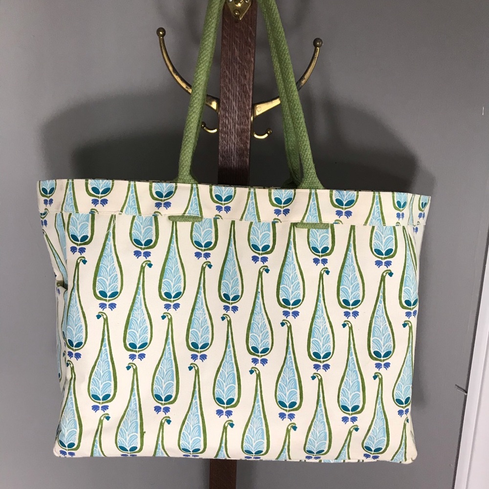 Rock Flower Paper Canvas Tote